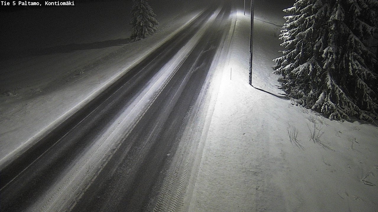 Weather Camera Image Road 5 Paltamo, Kontiomäki, Paltamo, Kainuu