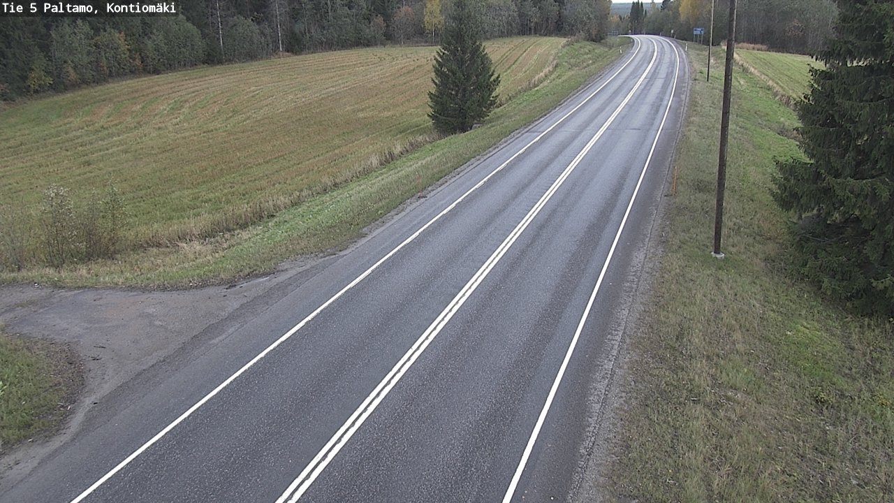Weather Camera Image Road 5 Paltamo, Kontiomäki, Paltamo, Kainuu