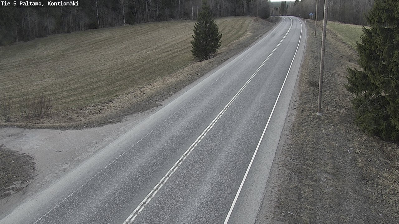 Weather Camera Image Road 5 Paltamo, Kontiomäki, Paltamo, Kainuu