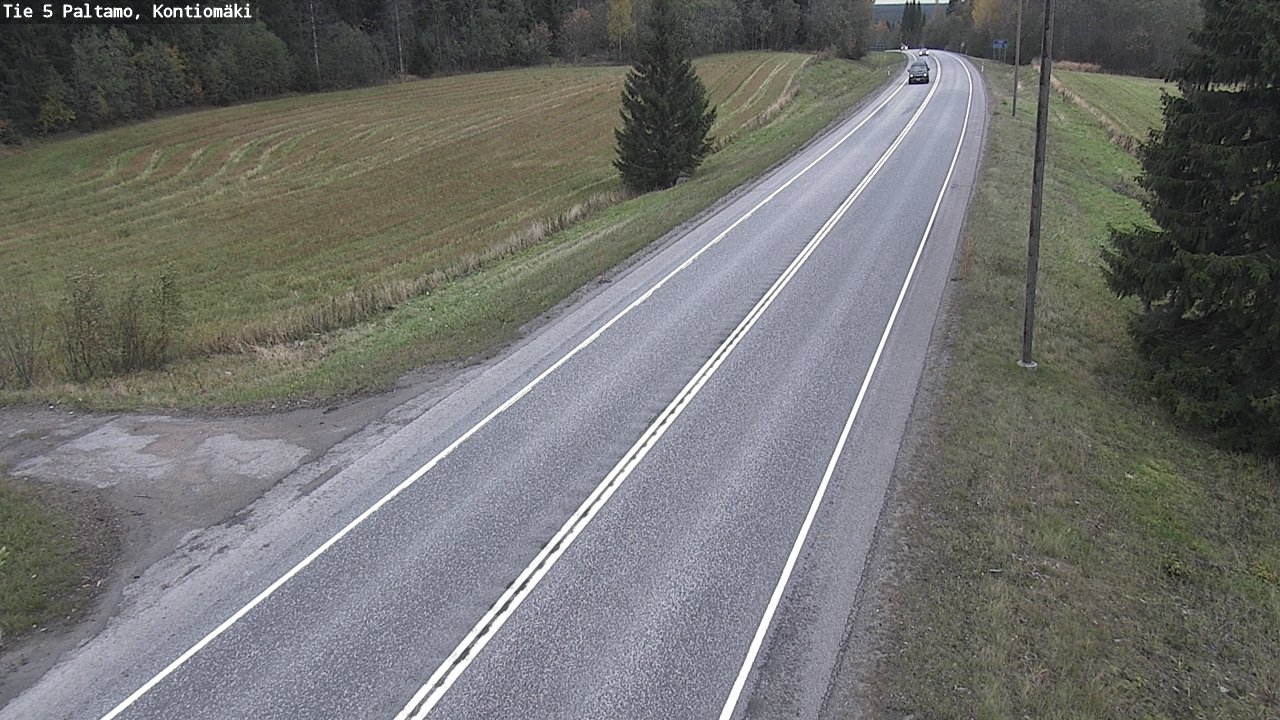 Weather Camera Image Road 5 Paltamo, Kontiomäki, Paltamo, Kainuu