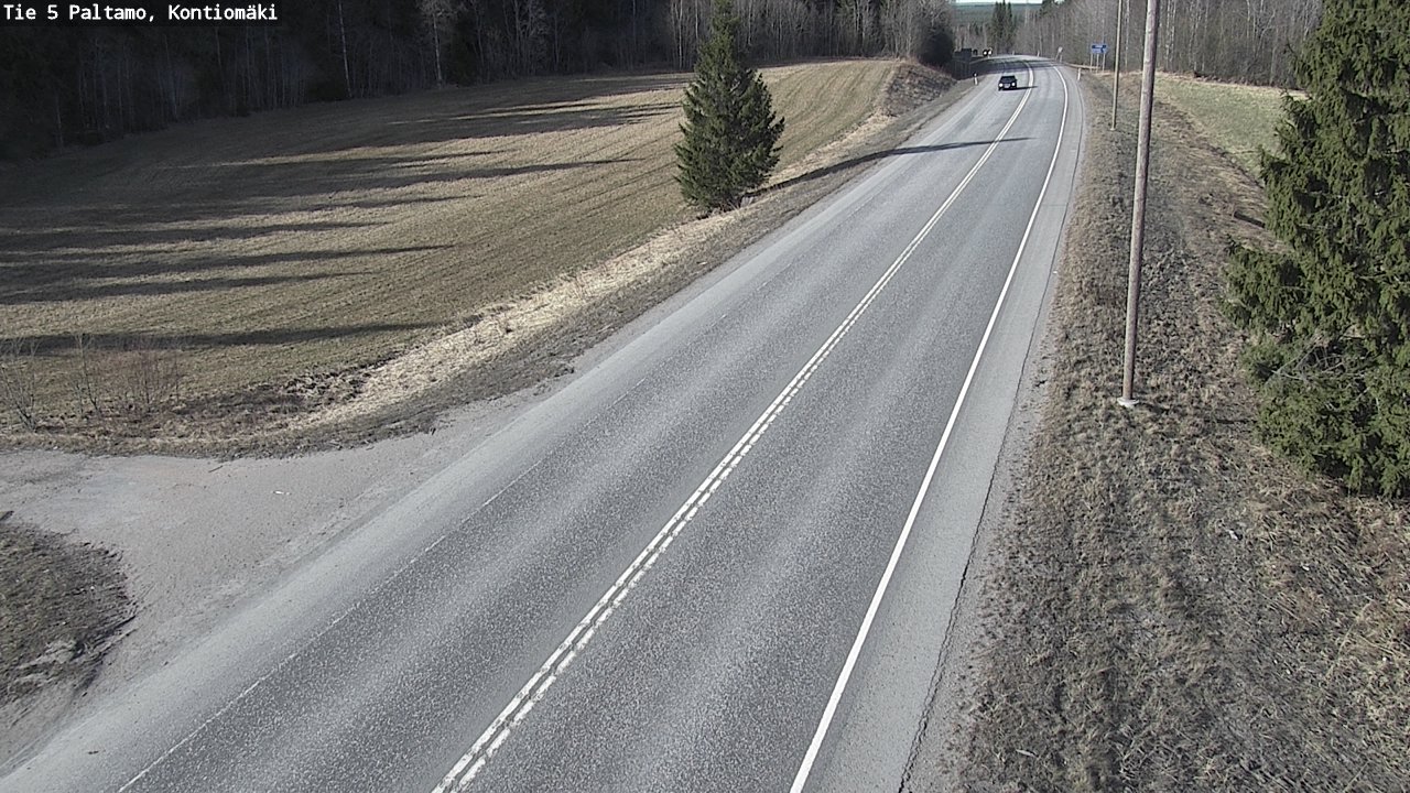 Weather Camera Image Road 5 Paltamo, Kontiomäki, Paltamo, Kainuu