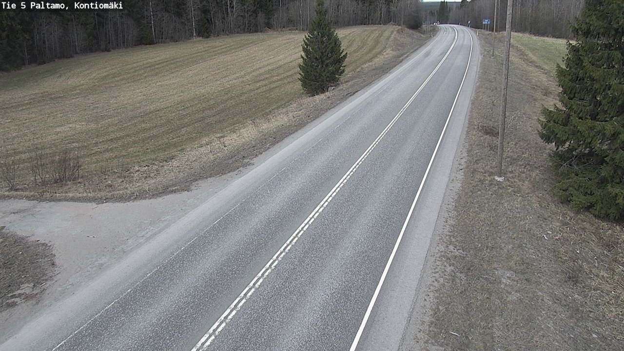 Weather Camera Image Väg 5 Paltamo, Kontiomäki, Paltamo, Kainuu