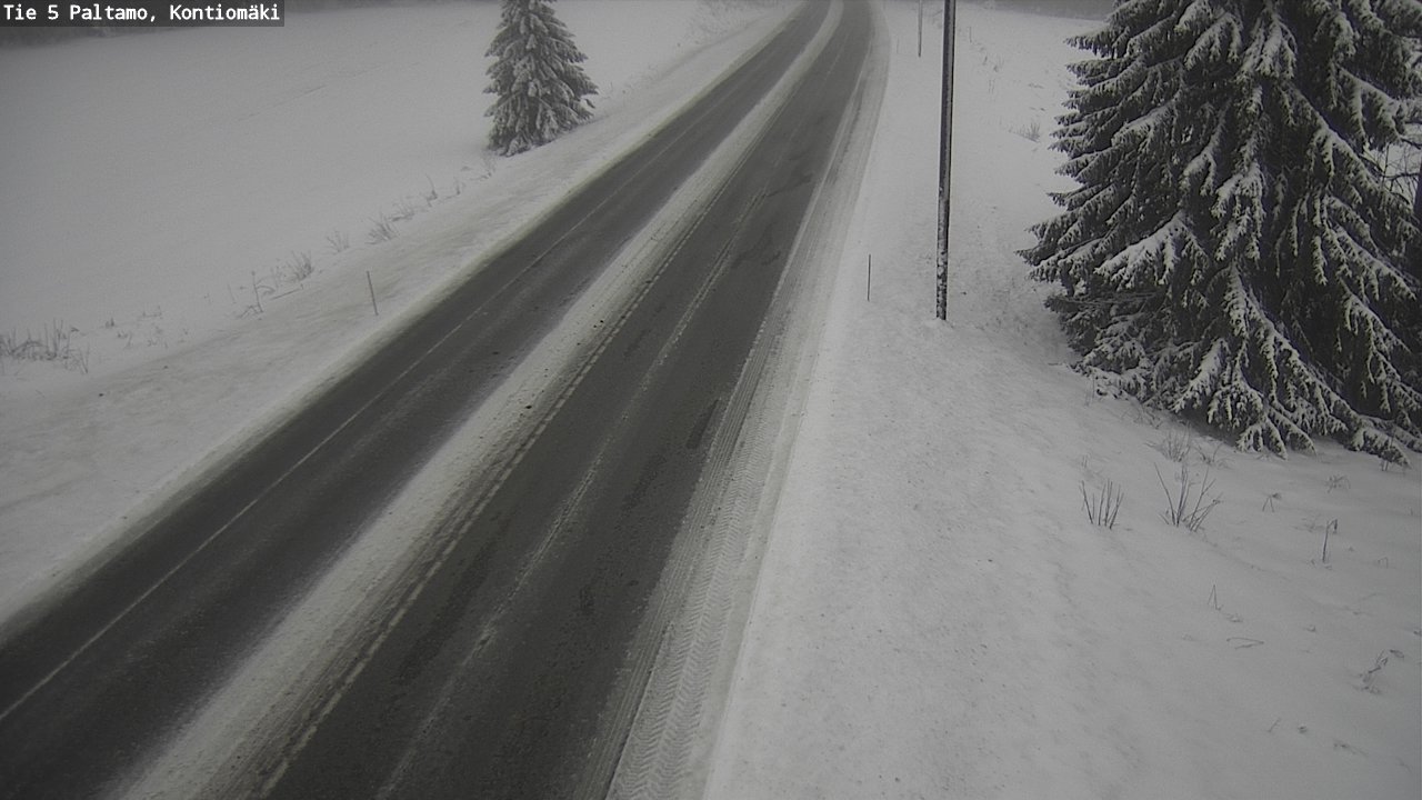 Weather Camera Image Road 5 Paltamo, Kontiomäki, Paltamo, Kainuu