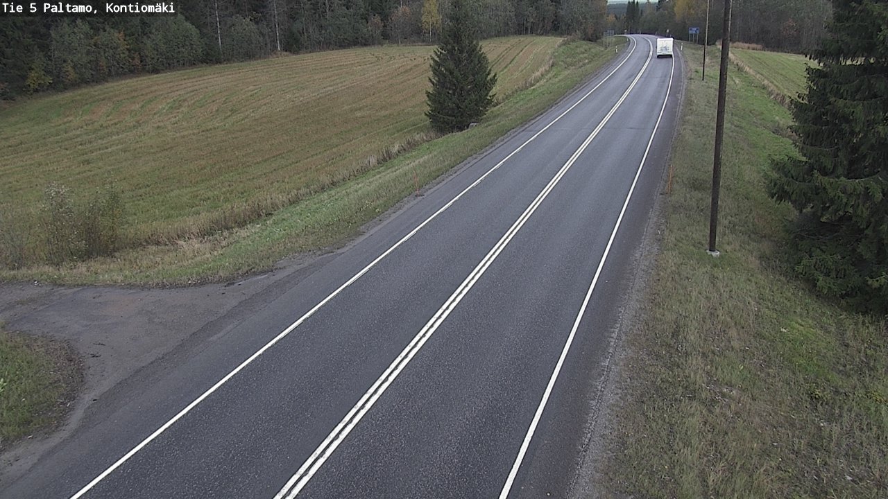 Weather Camera Image Road 5 Paltamo, Kontiomäki, Paltamo, Kainuu