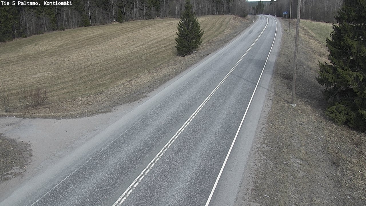 Weather Camera Image Road 5 Paltamo, Kontiomäki, Paltamo, Kainuu