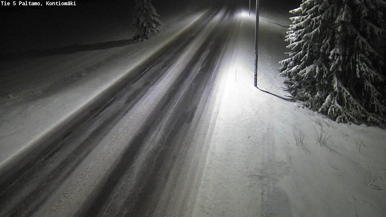 Weather Camera Image Road 5 Paltamo, Kontiomäki, Paltamo, Kainuu