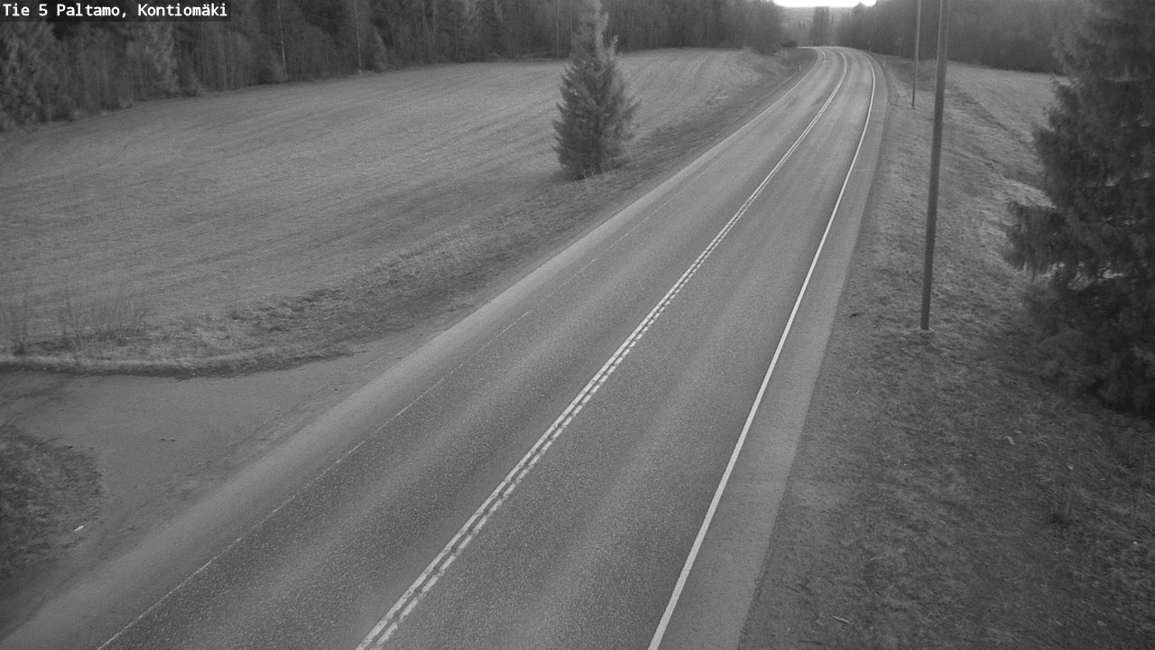Weather Camera Image Road 5 Paltamo, Kontiomäki, Paltamo, Kainuu