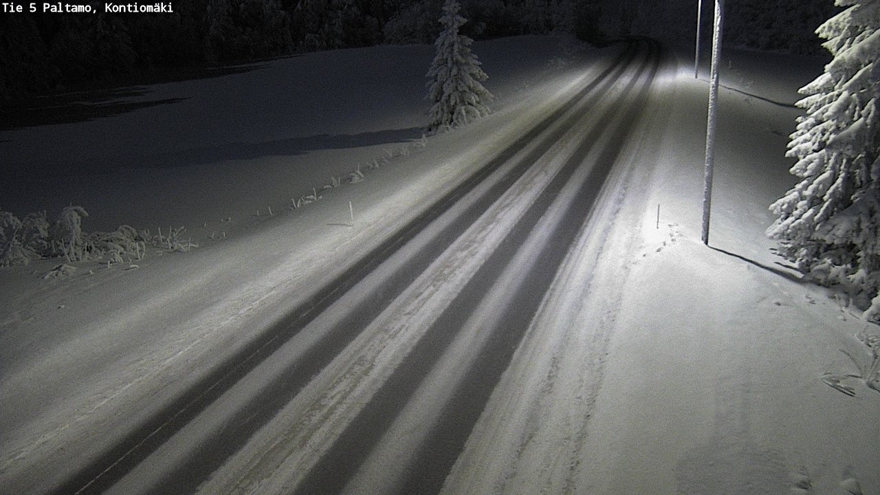 Weather Camera Image Väg 5 Paltamo, Kontiomäki, Paltamo, Kainuu