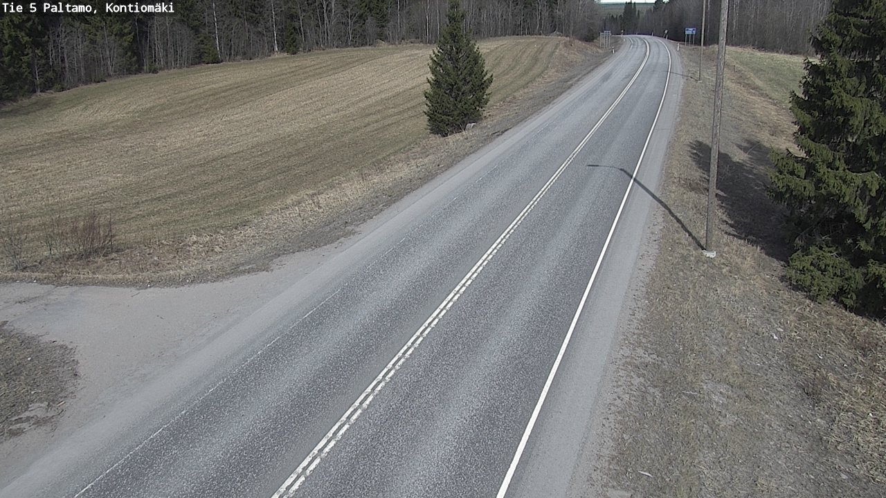 Weather Camera Image Road 5 Paltamo, Kontiomäki, Paltamo, Kainuu