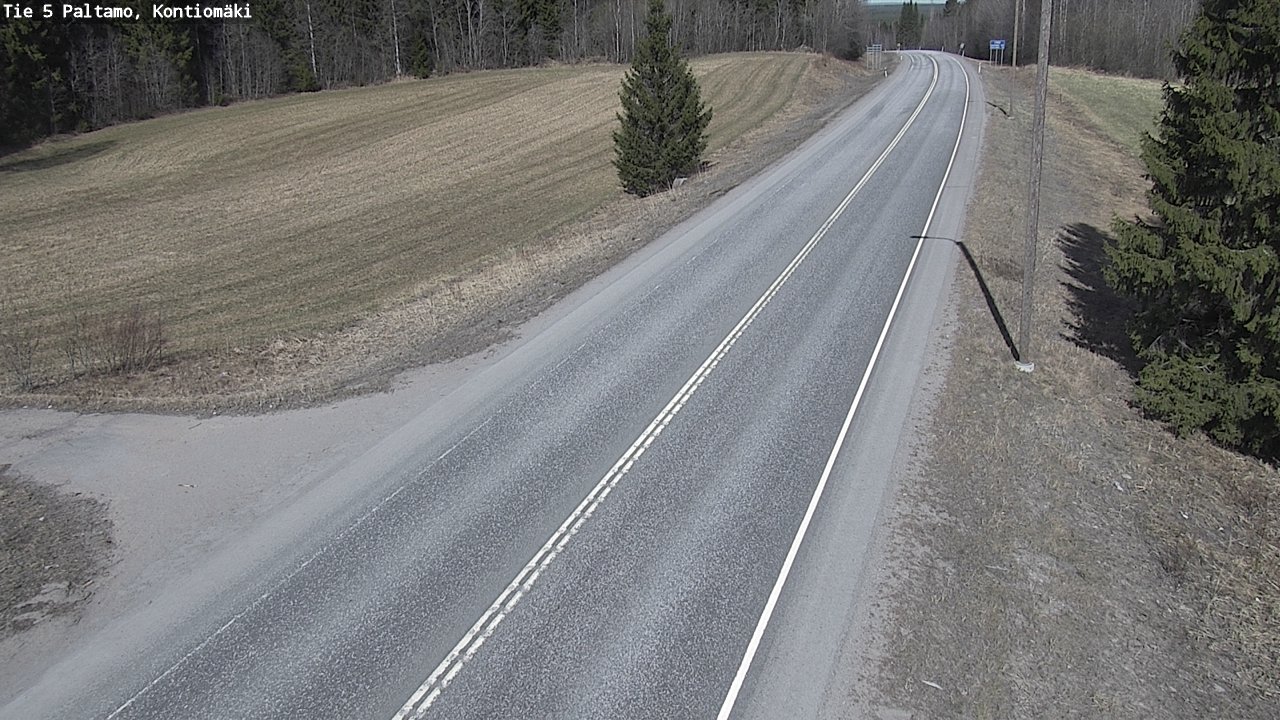 Weather Camera Image Road 5 Paltamo, Kontiomäki, Paltamo, Kainuu
