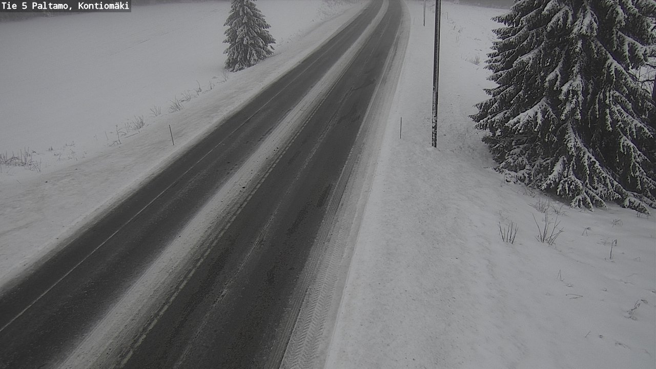 Weather Camera Image Road 5 Paltamo, Kontiomäki, Paltamo, Kainuu
