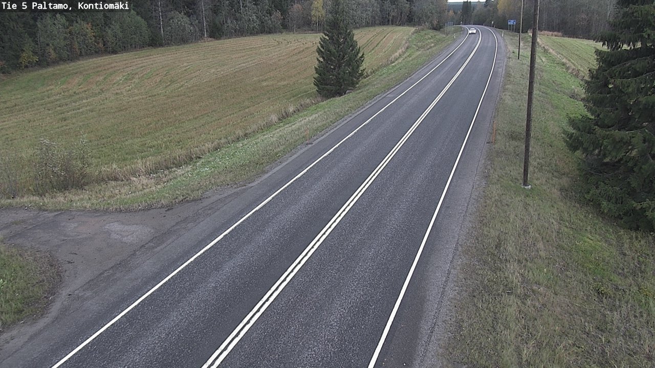 Weather Camera Image Road 5 Paltamo, Kontiomäki, Paltamo, Kainuu