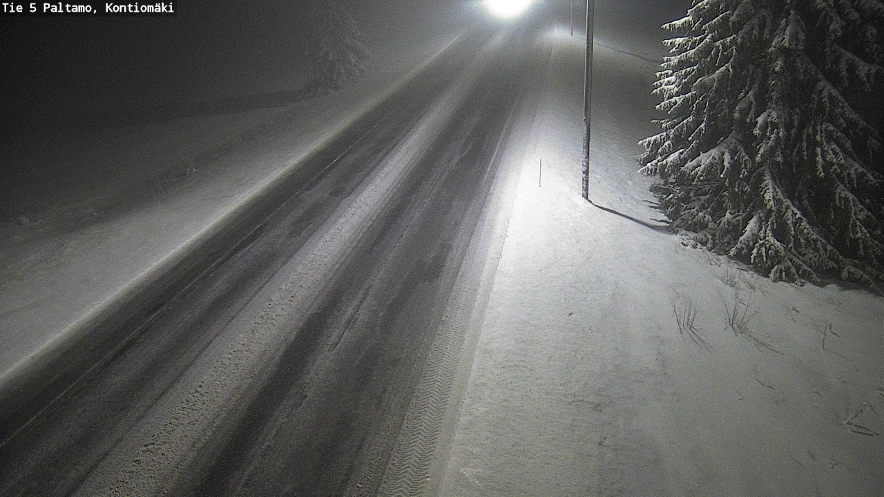 Weather Camera Image Road 5 Paltamo, Kontiomäki, Paltamo, Kainuu