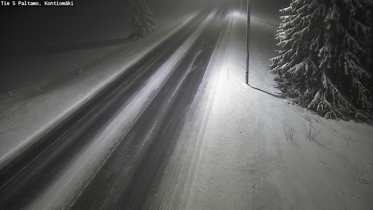 Weather Camera Image Road 5 Paltamo, Kontiomäki, Paltamo, Kainuu