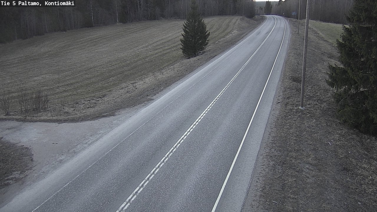 Weather Camera Image Road 5 Paltamo, Kontiomäki, Paltamo, Kainuu