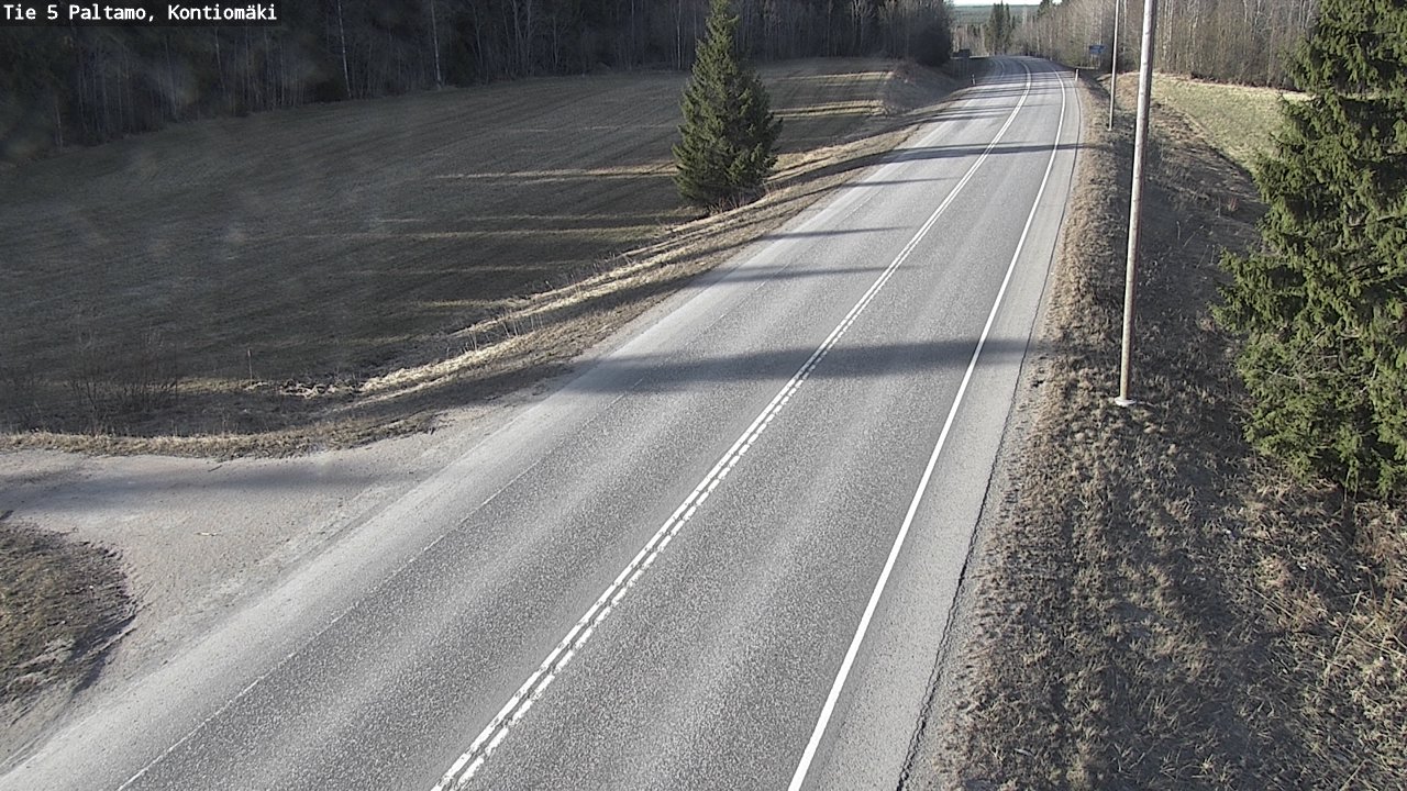 Weather Camera Image Road 5 Paltamo, Kontiomäki, Paltamo, Kainuu