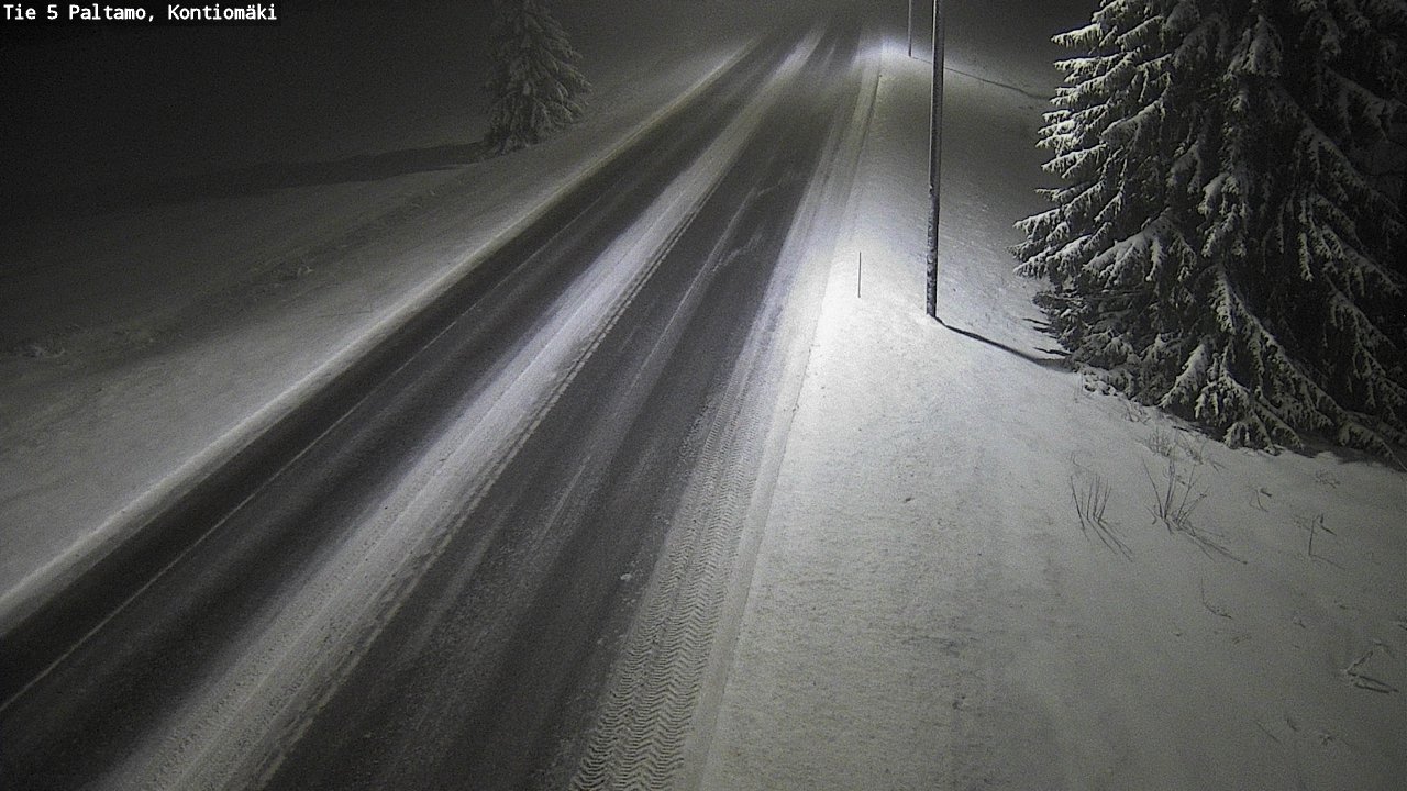 Weather Camera Image Road 5 Paltamo, Kontiomäki, Paltamo, Kainuu