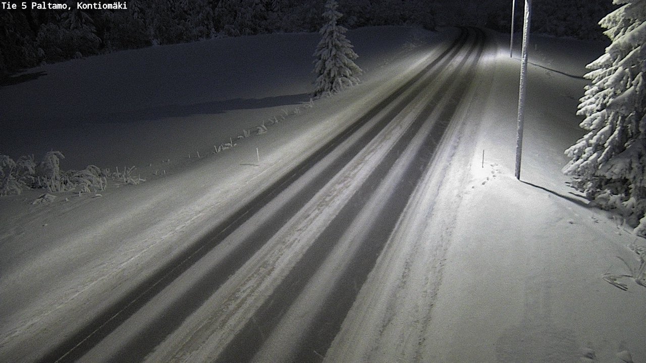 Weather Camera Image Väg 5 Paltamo, Kontiomäki, Paltamo, Kainuu