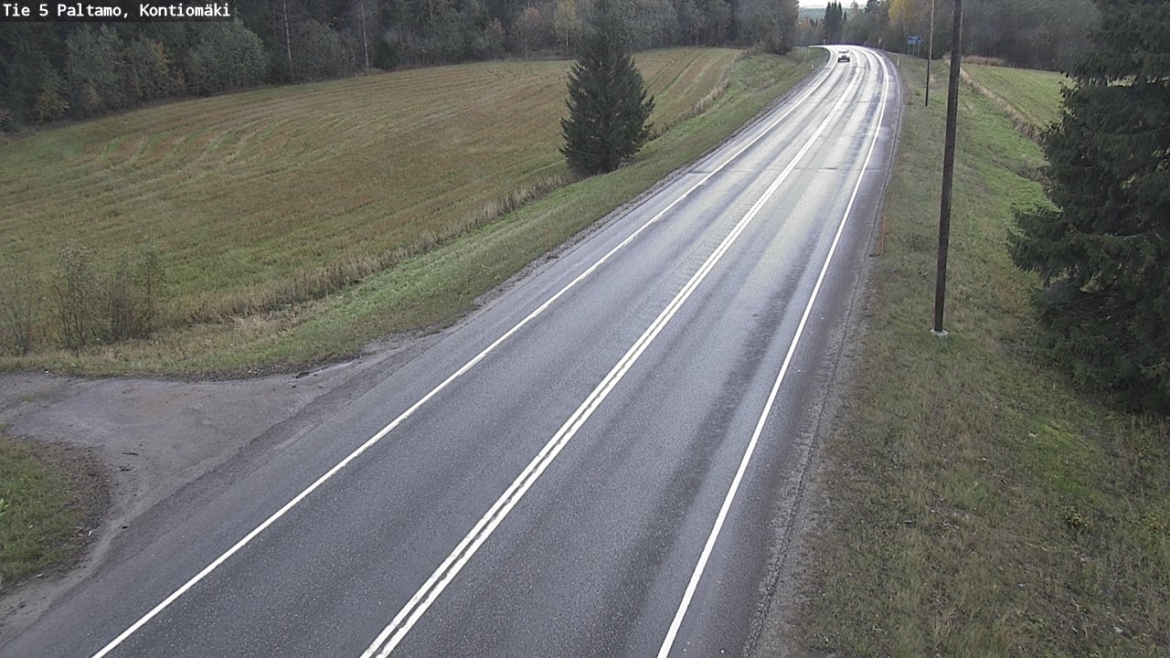 Weather Camera Image Road 5 Paltamo, Kontiomäki, Paltamo, Kainuu