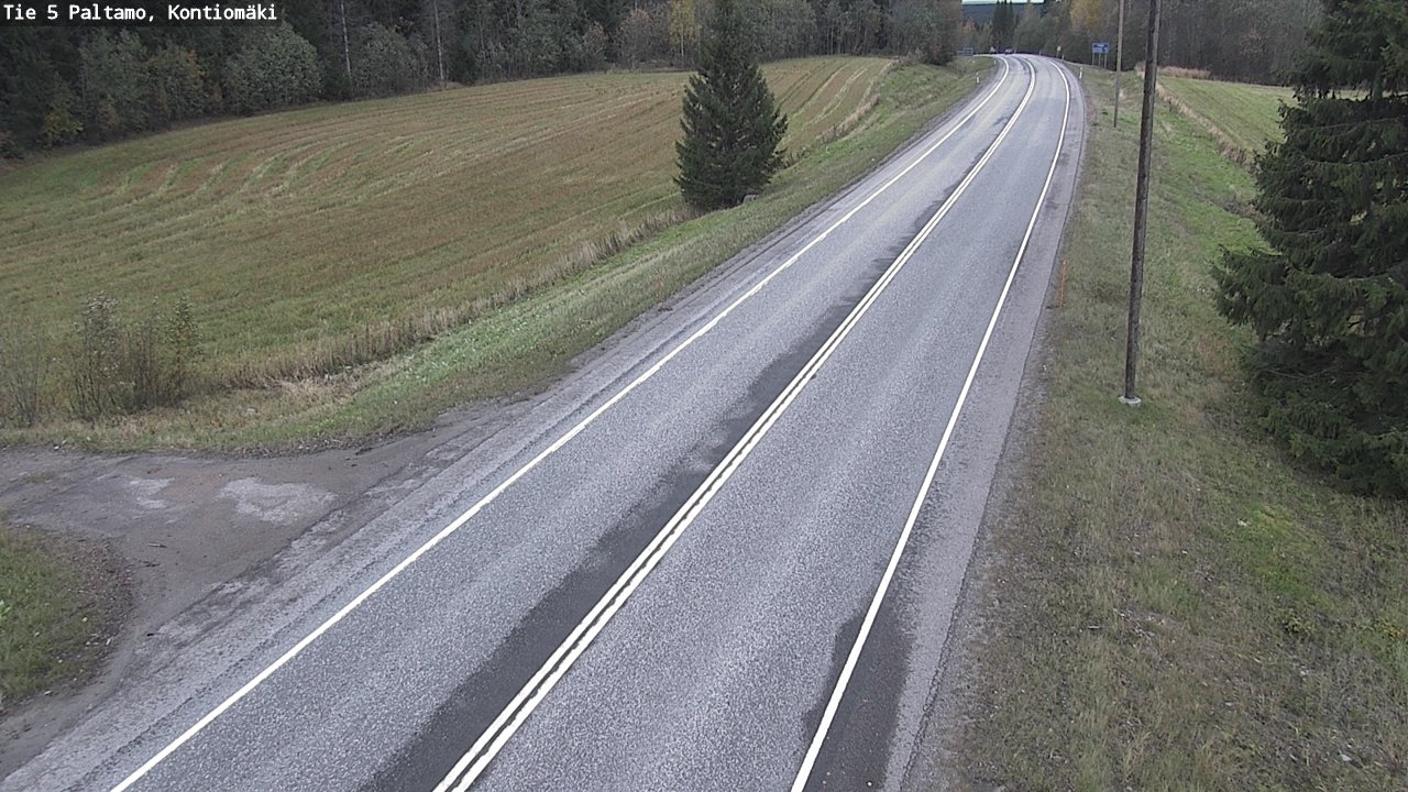 Weather Camera Image Road 5 Paltamo, Kontiomäki, Paltamo, Kainuu