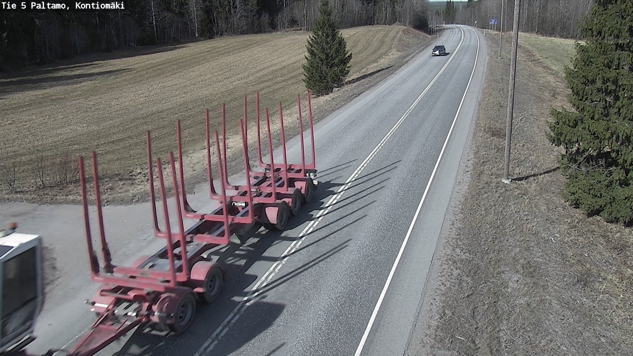 Weather Camera Image Road 5 Paltamo, Kontiomäki, Paltamo, Kainuu