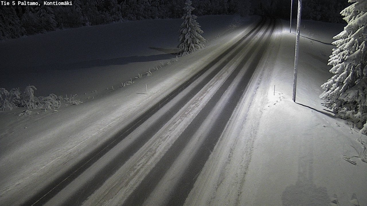 Weather Camera Image Väg 5 Paltamo, Kontiomäki, Paltamo, Kainuu