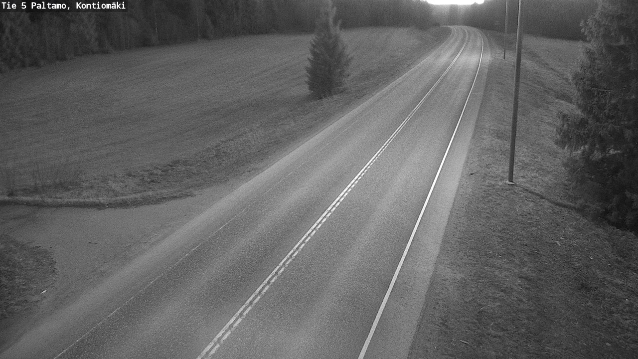 Weather Camera Image Road 5 Paltamo, Kontiomäki, Paltamo, Kainuu