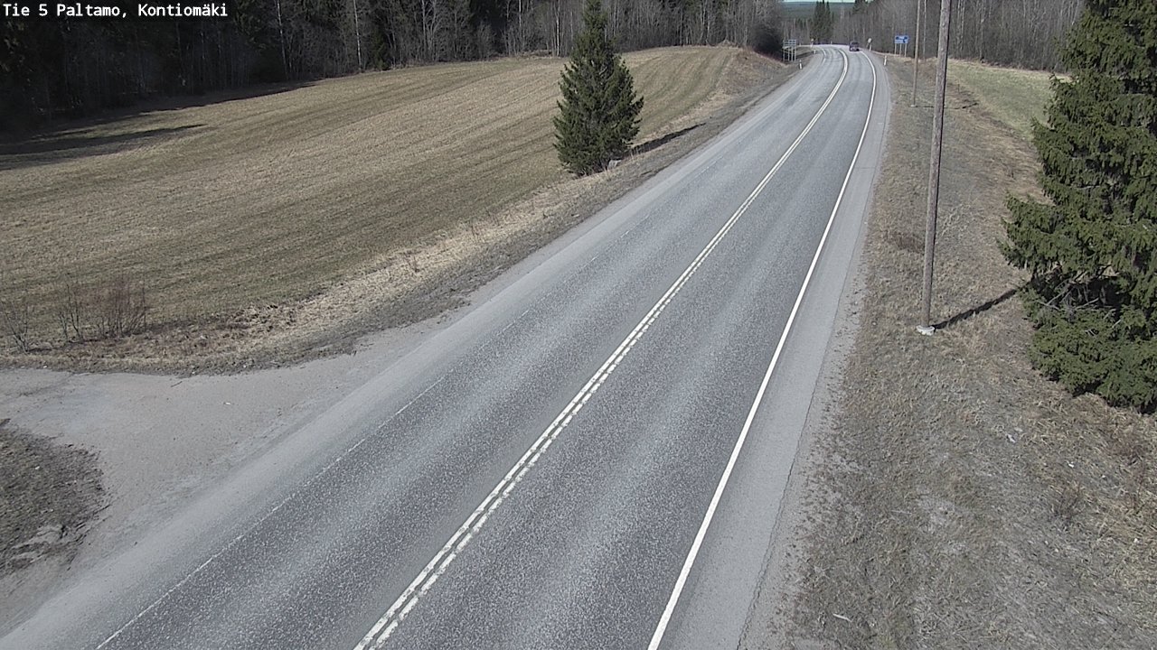 Weather Camera Image Road 5 Paltamo, Kontiomäki, Paltamo, Kainuu