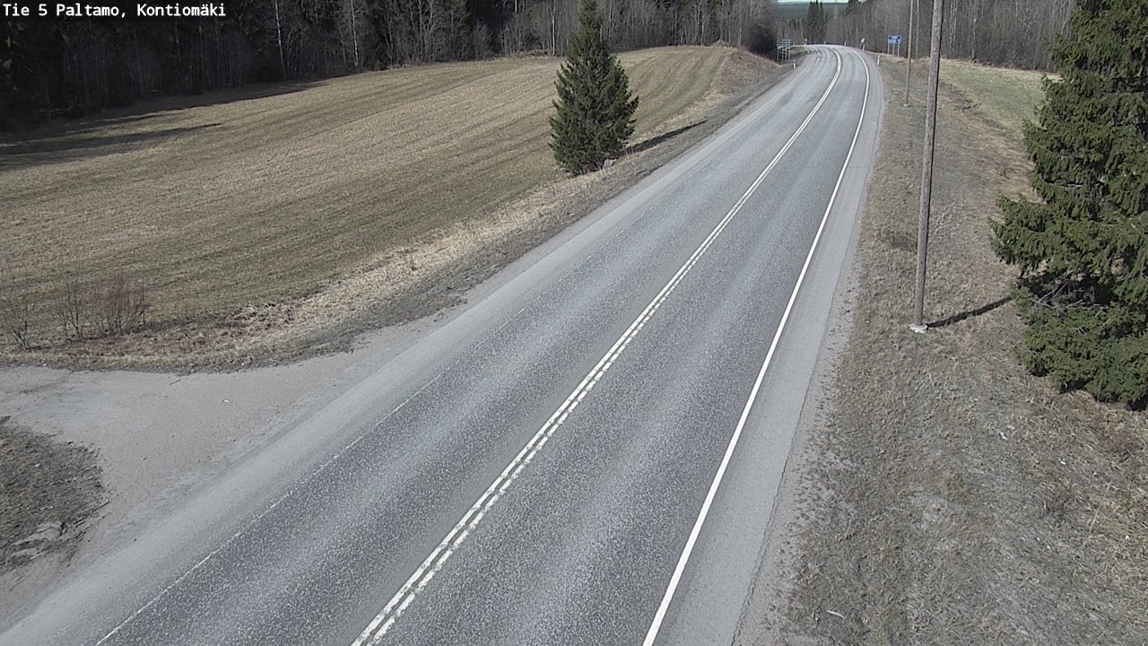 Weather Camera Image Road 5 Paltamo, Kontiomäki, Paltamo, Kainuu