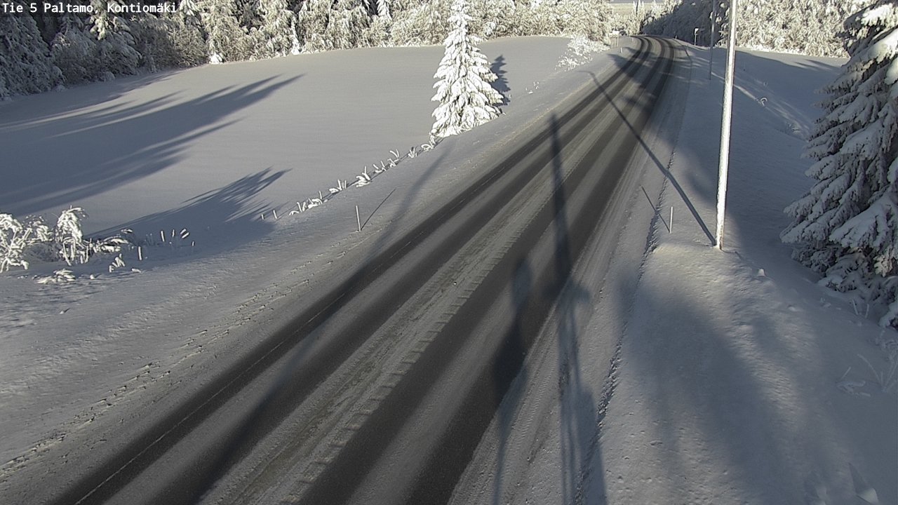 Weather Camera Image Väg 5 Paltamo, Kontiomäki, Paltamo, Kainuu