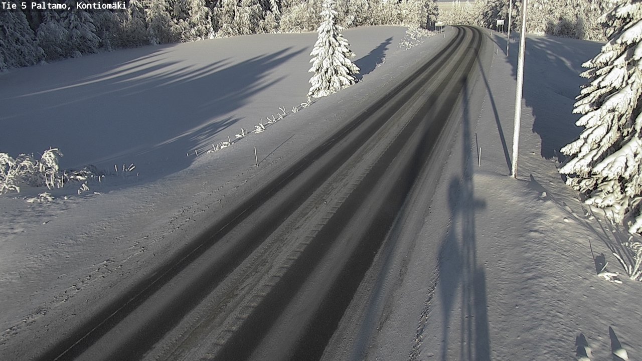Weather Camera Image Väg 5 Paltamo, Kontiomäki, Paltamo, Kainuu