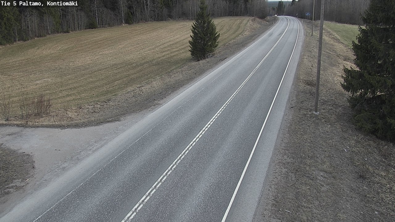 Weather Camera Image Väg 5 Paltamo, Kontiomäki, Paltamo, Kainuu