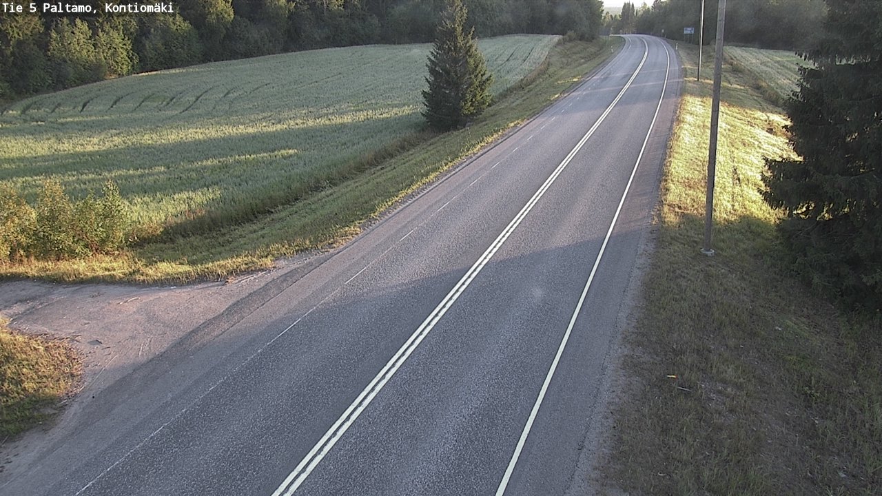 Weather Camera Image Road 5 Paltamo, Kontiomäki, Paltamo, Kainuu