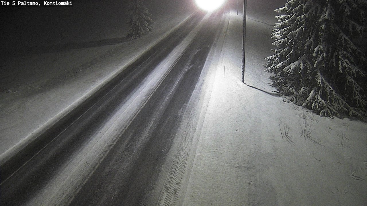Weather Camera Image Road 5 Paltamo, Kontiomäki, Paltamo, Kainuu