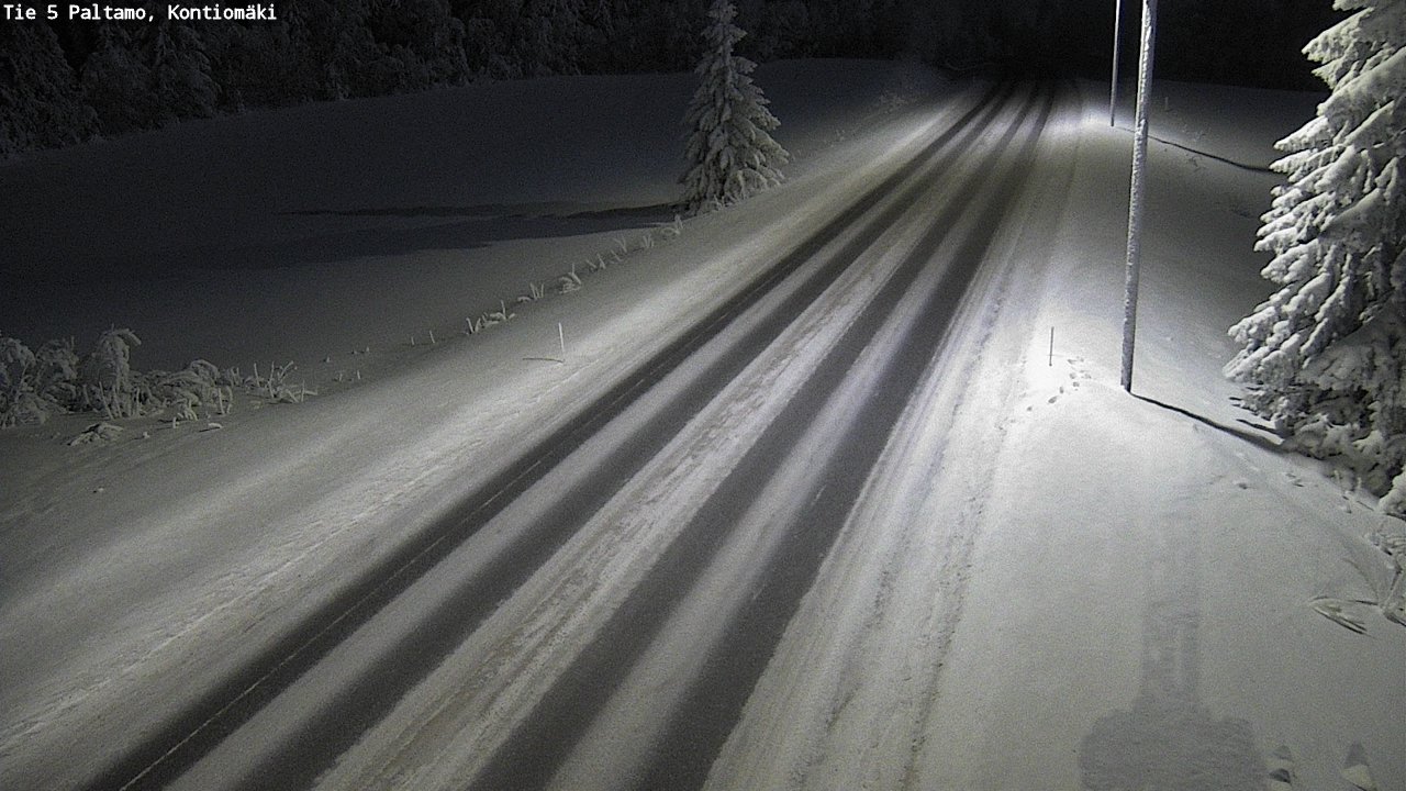 Weather Camera Image Väg 5 Paltamo, Kontiomäki, Paltamo, Kainuu