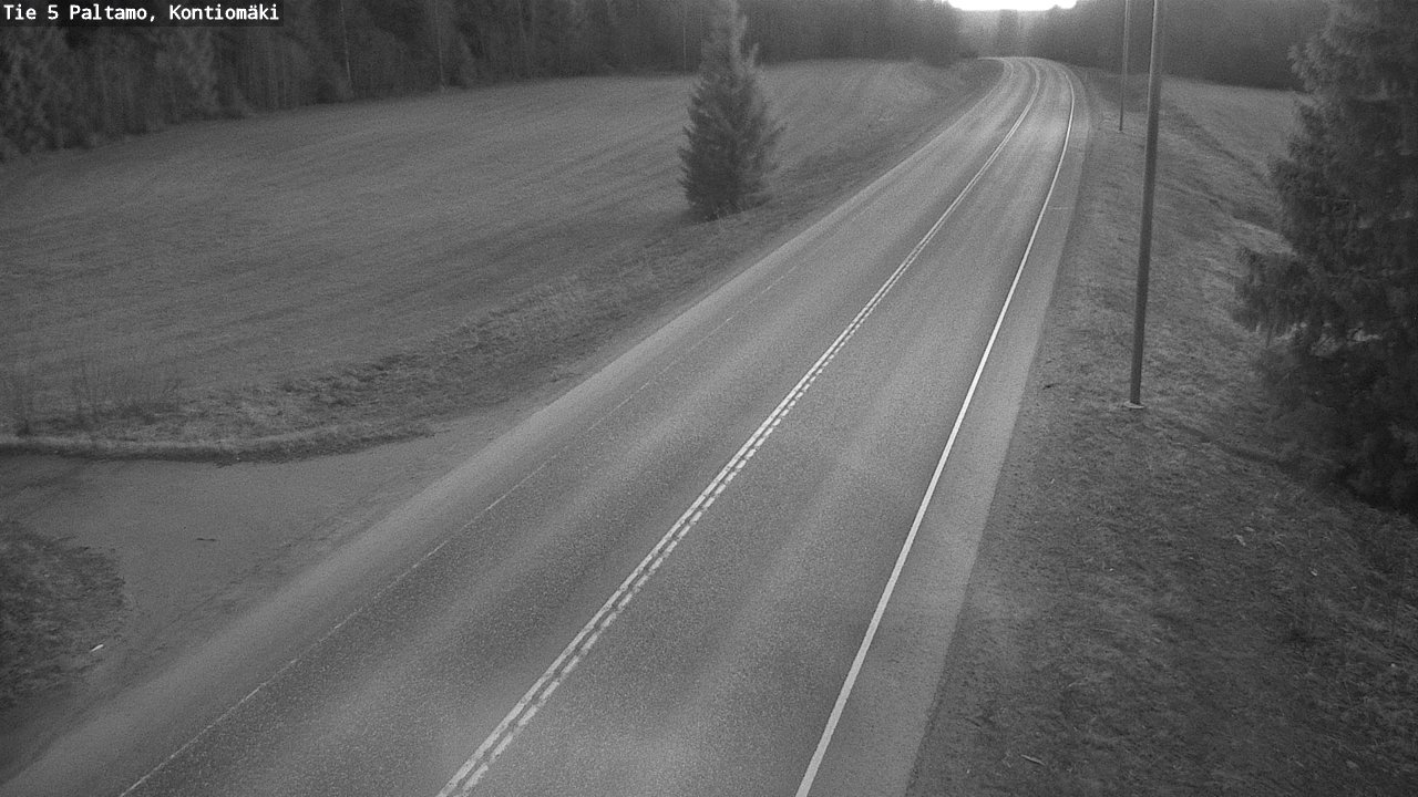 Weather Camera Image Road 5 Paltamo, Kontiomäki, Paltamo, Kainuu