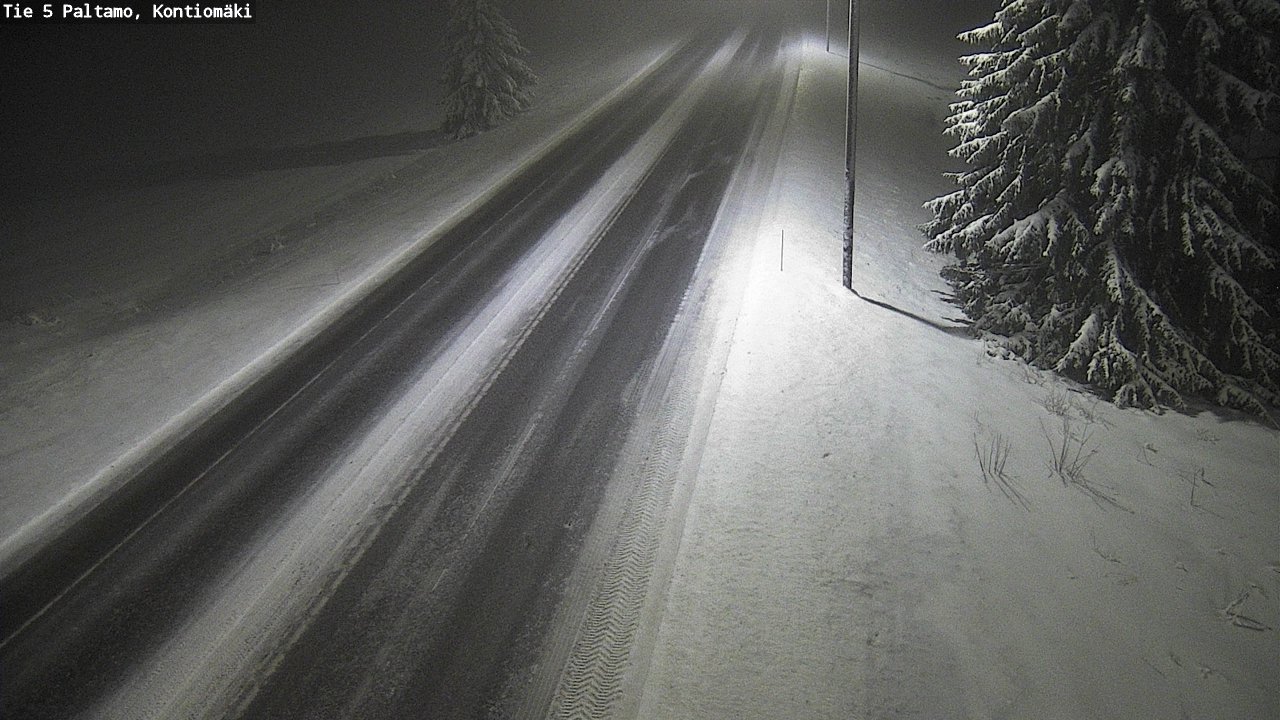 Weather Camera Image Road 5 Paltamo, Kontiomäki, Paltamo, Kainuu