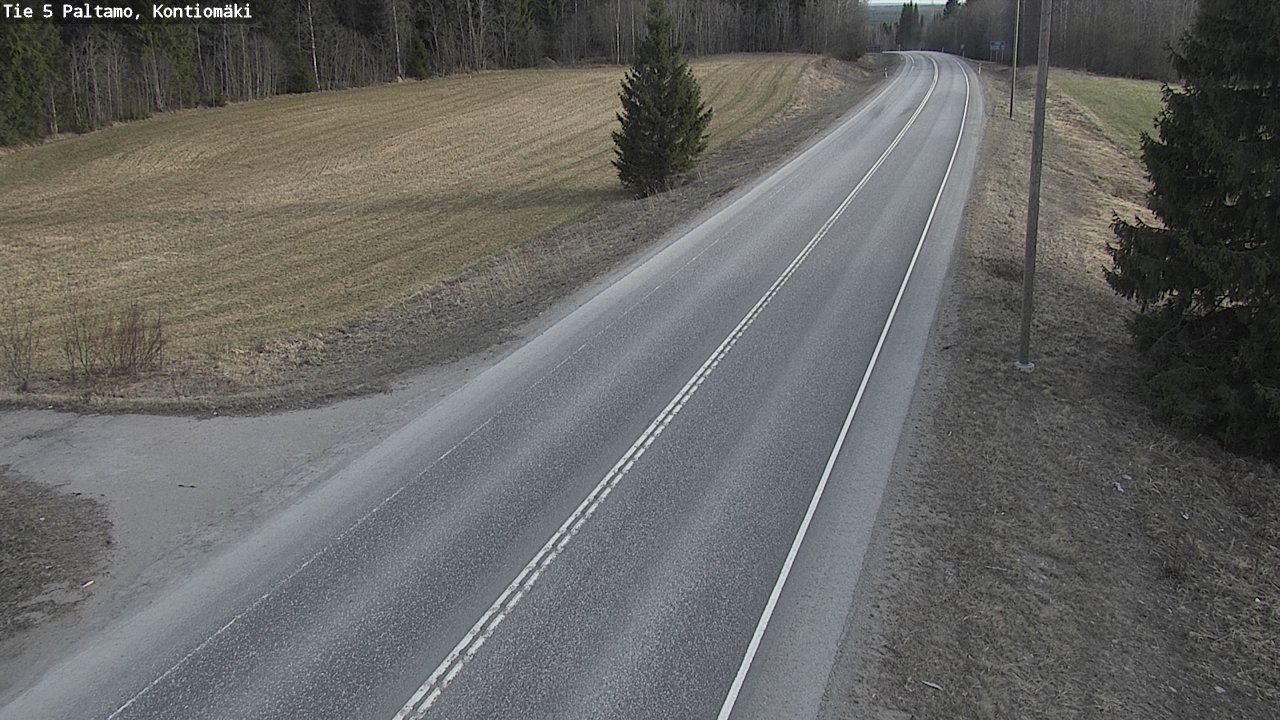 Weather Camera Image Road 5 Paltamo, Kontiomäki, Paltamo, Kainuu
