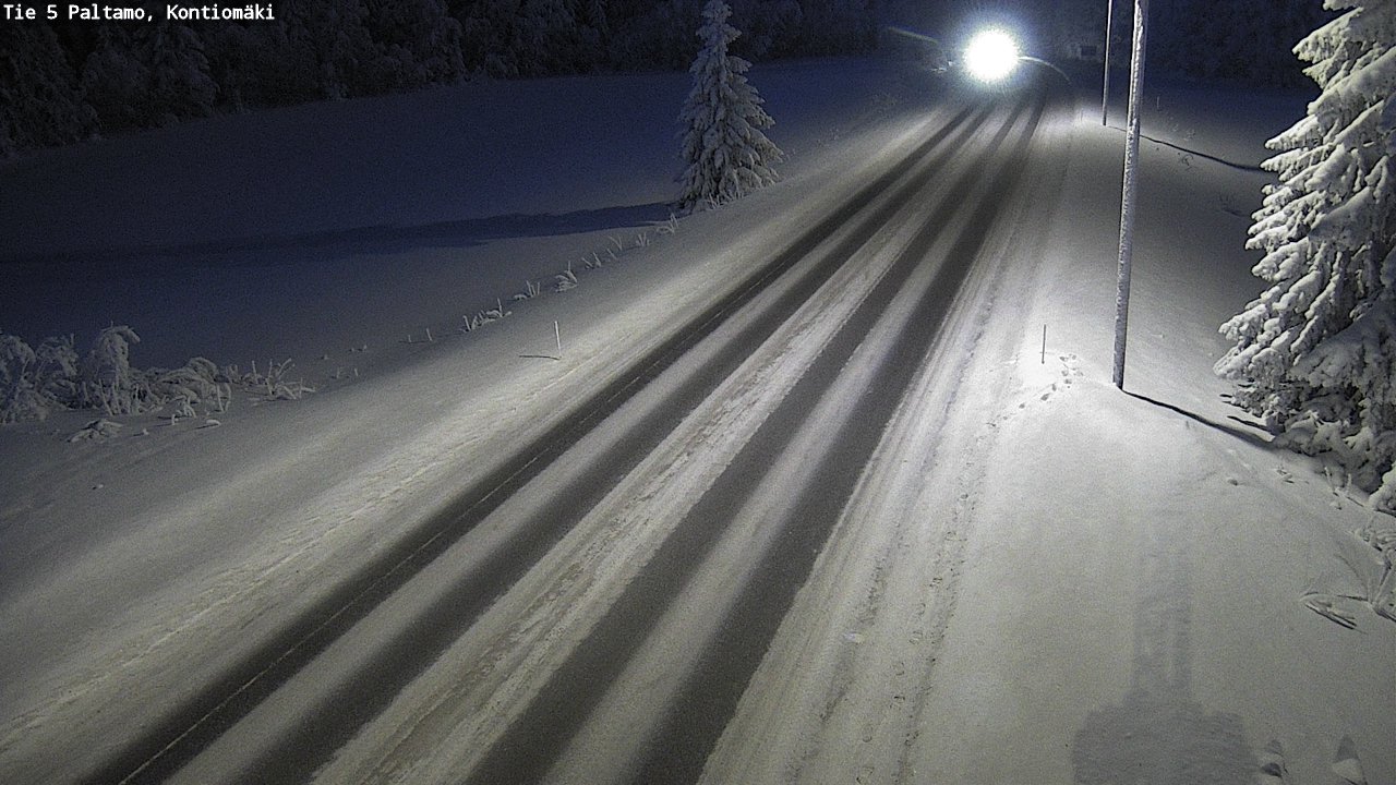 Weather Camera Image Väg 5 Paltamo, Kontiomäki, Paltamo, Kainuu
