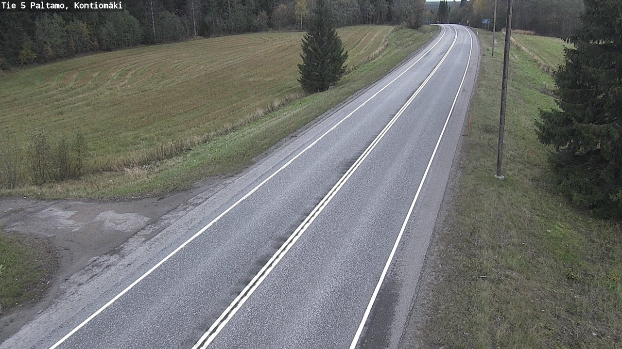 Weather Camera Image Road 5 Paltamo, Kontiomäki, Paltamo, Kainuu