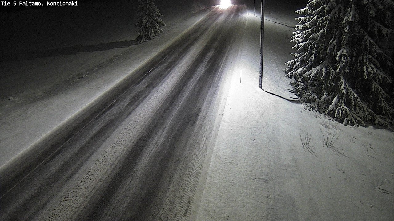 Weather Camera Image Väg 5 Paltamo, Kontiomäki, Paltamo, Kainuu