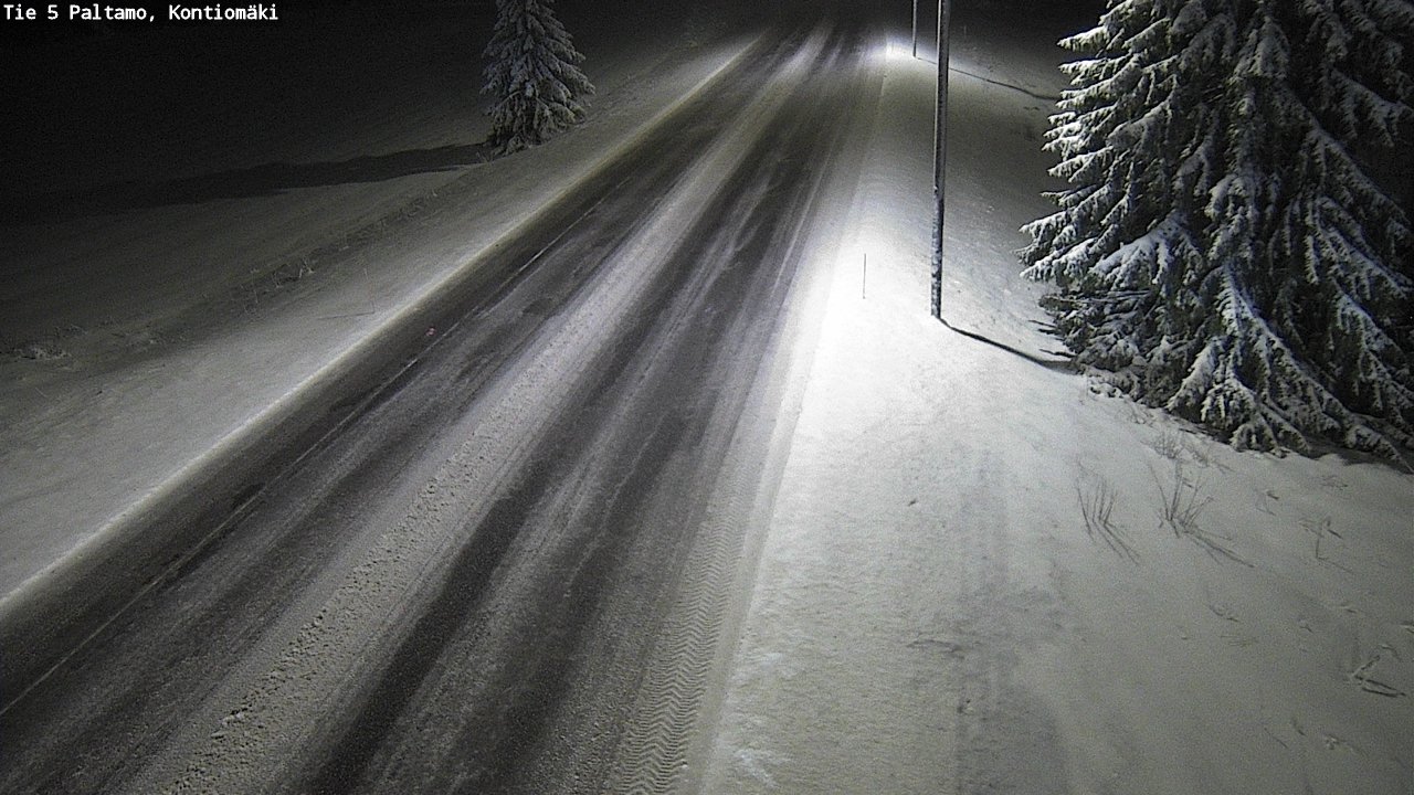 Weather Camera Image Road 5 Paltamo, Kontiomäki, Paltamo, Kainuu