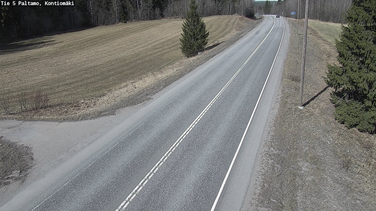 Weather Camera Image Road 5 Paltamo, Kontiomäki, Paltamo, Kainuu