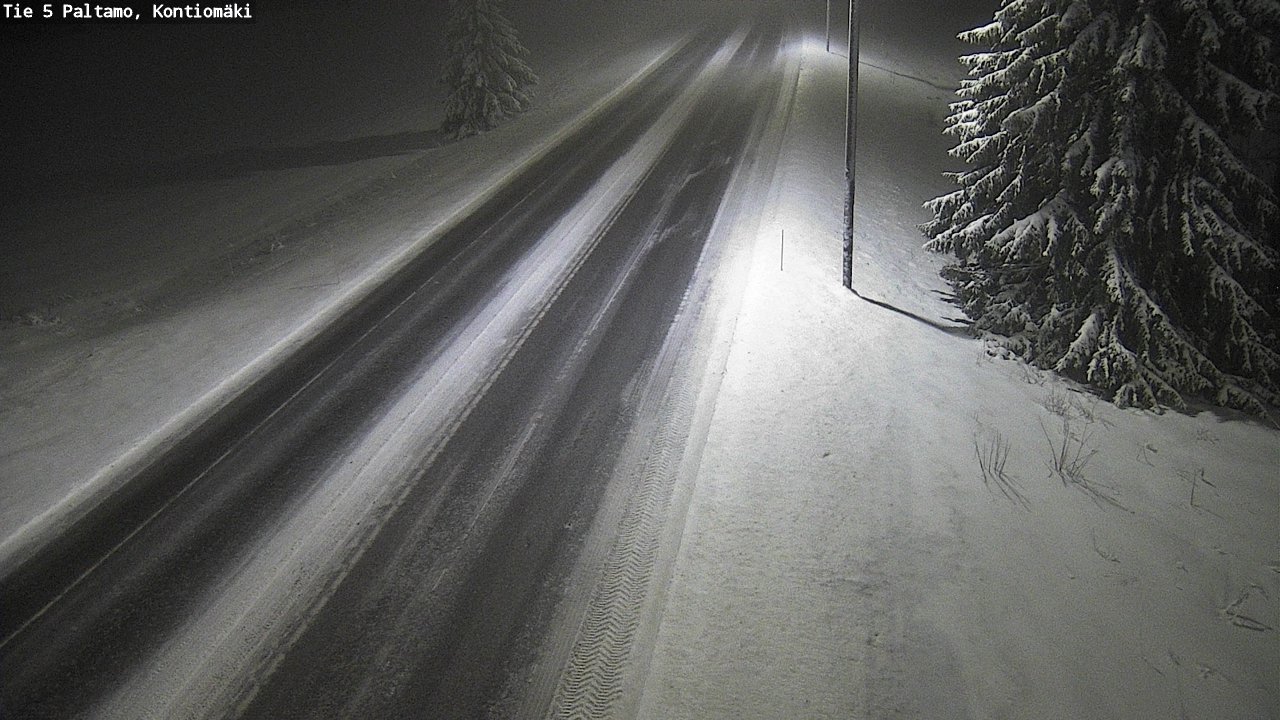 Weather Camera Image Road 5 Paltamo, Kontiomäki, Paltamo, Kainuu
