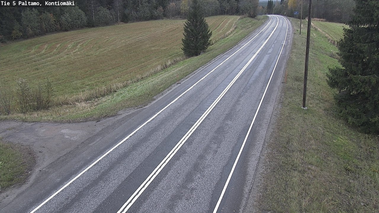 Weather Camera Image Road 5 Paltamo, Kontiomäki, Paltamo, Kainuu