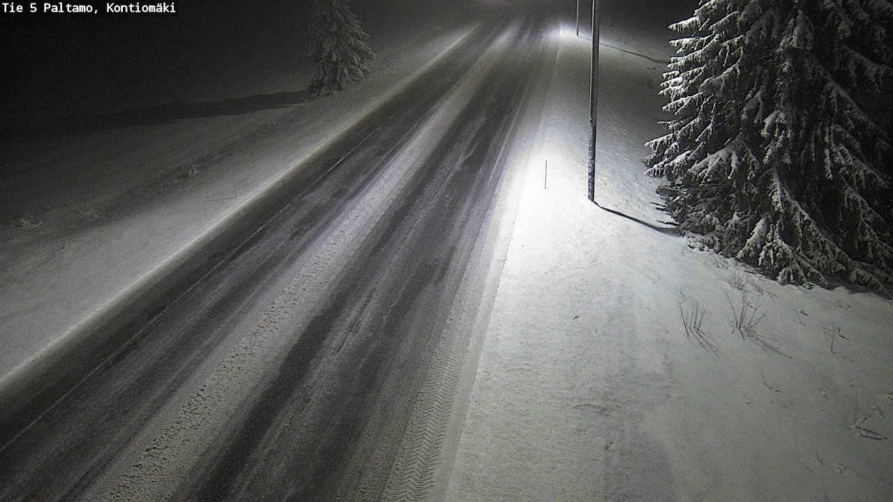 Weather Camera Image Road 5 Paltamo, Kontiomäki, Paltamo, Kainuu