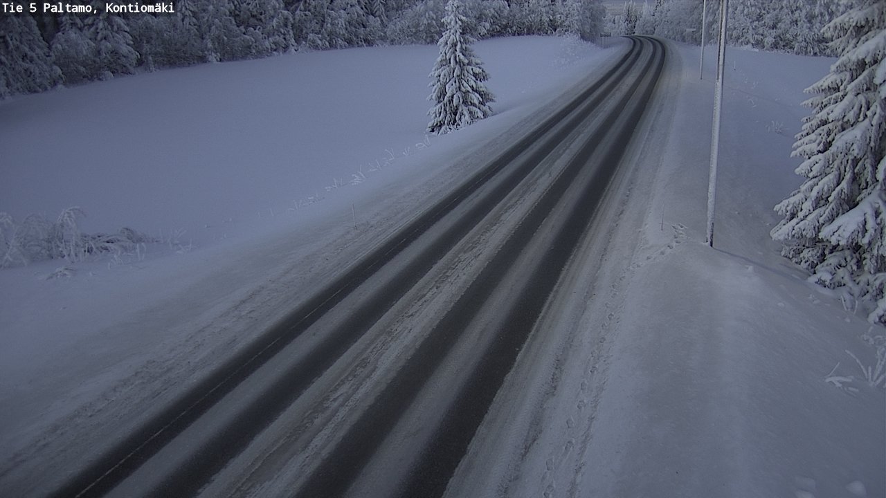 Weather Camera Image Väg 5 Paltamo, Kontiomäki, Paltamo, Kainuu