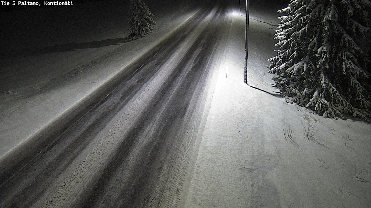 Weather Camera Image Road 5 Paltamo, Kontiomäki, Paltamo, Kainuu