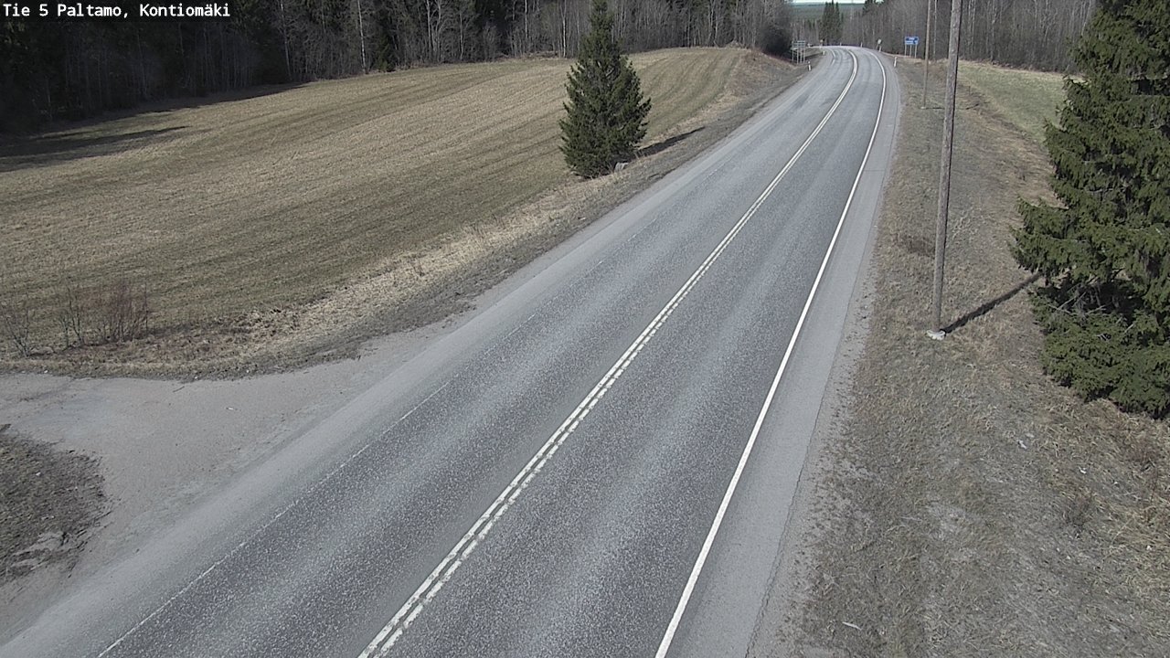 Weather Camera Image Road 5 Paltamo, Kontiomäki, Paltamo, Kainuu