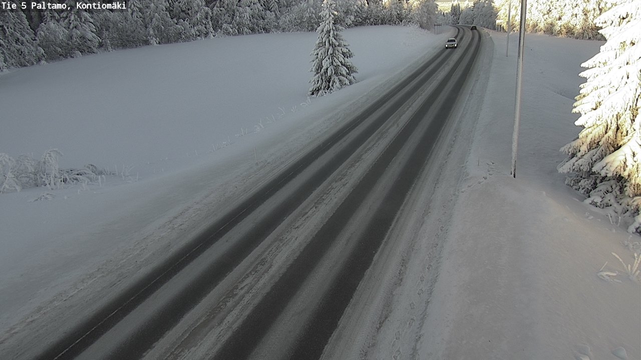 Weather Camera Image Väg 5 Paltamo, Kontiomäki, Paltamo, Kainuu